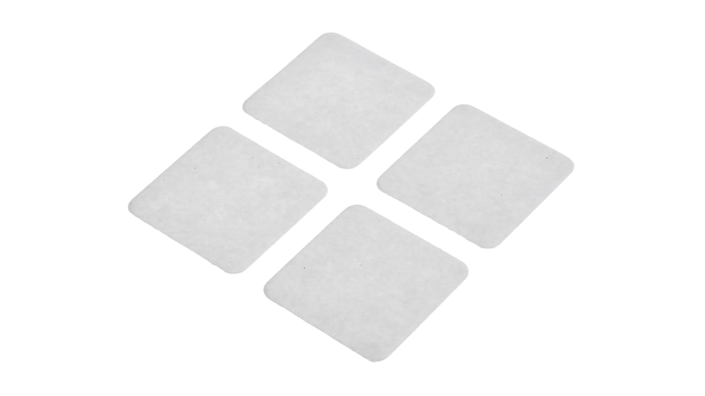 Hi-Bond VST 4100CP Transparent Double Sided Adhesive Square, 1mm Thick, 31.8 N/cm, 30mm x 30mm