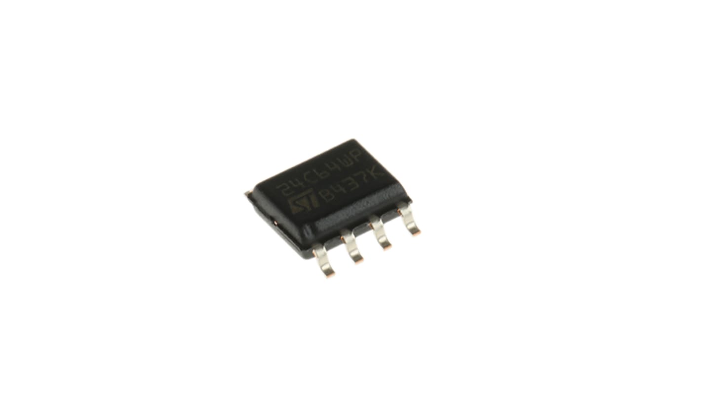 STMicroelectronics M24C64-WMN6TP, 64kbit Serial EEPROM Memory, 900ns 8-Pin SOIC I2C