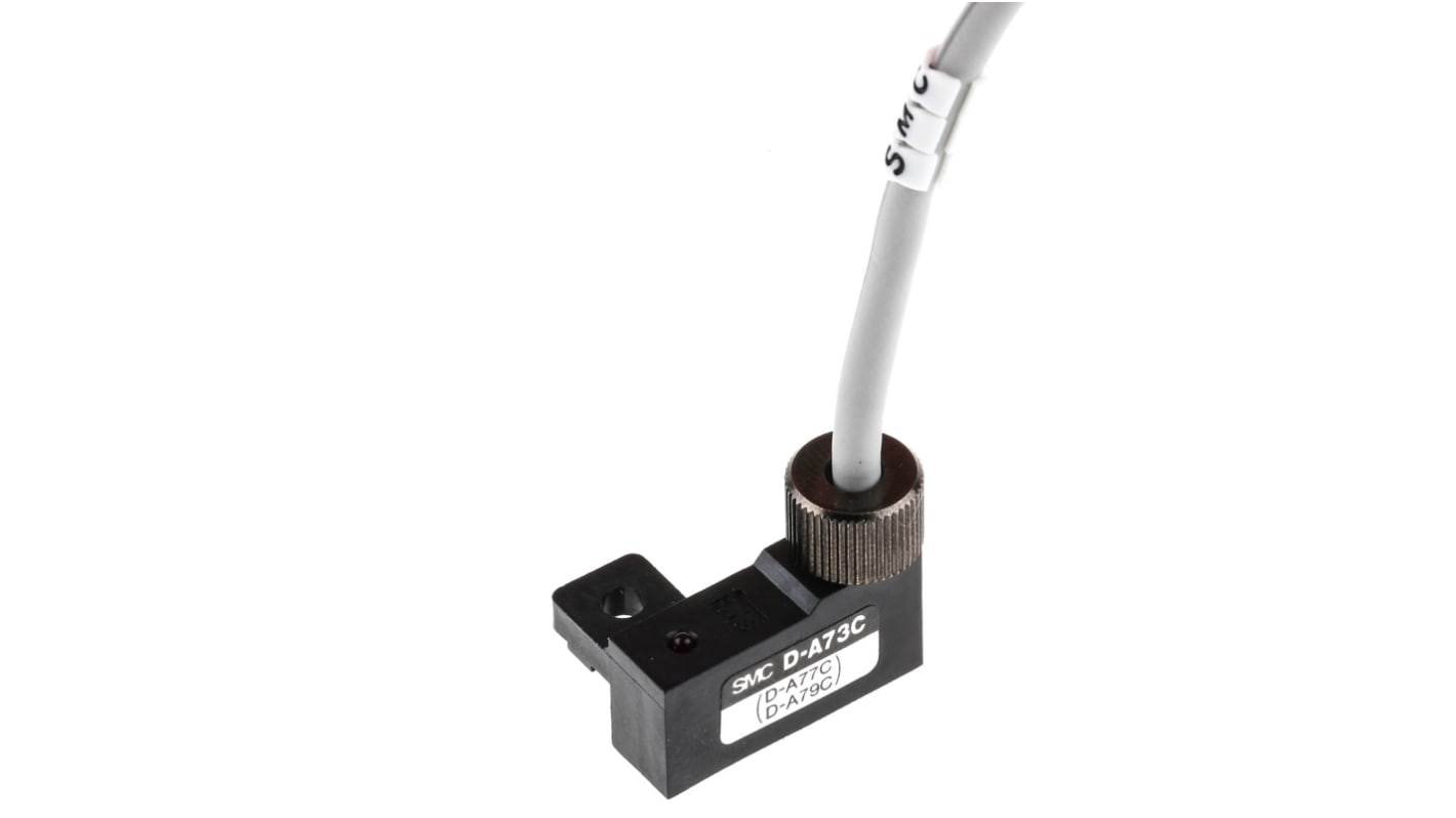 SMC D-A7 Series Reed Switch, 0.5m Fly Lead, Rail Mounted