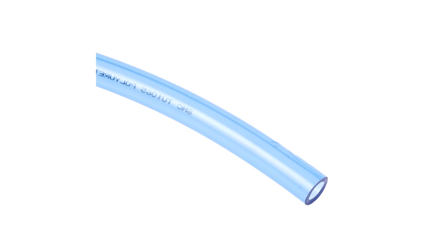 SMC TU Druckluftrohr PUR Blau, Innen-Ø 6.5mm / Außen 10mm x 20m bis 0,8 MPa