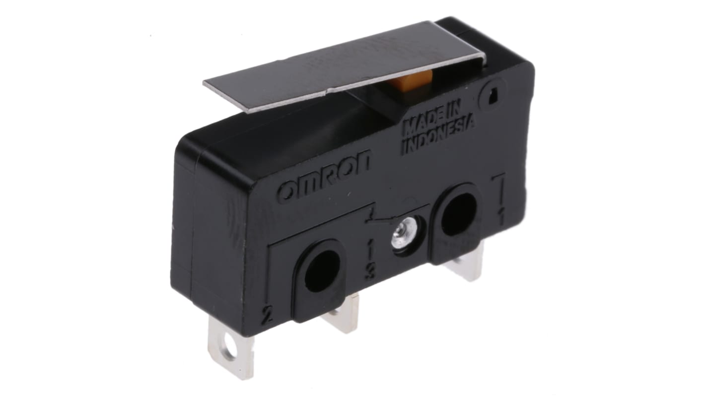 Microinterruttore, Omron, SPDT, 10,1 A a 250 V c.a., IP40, A saldare