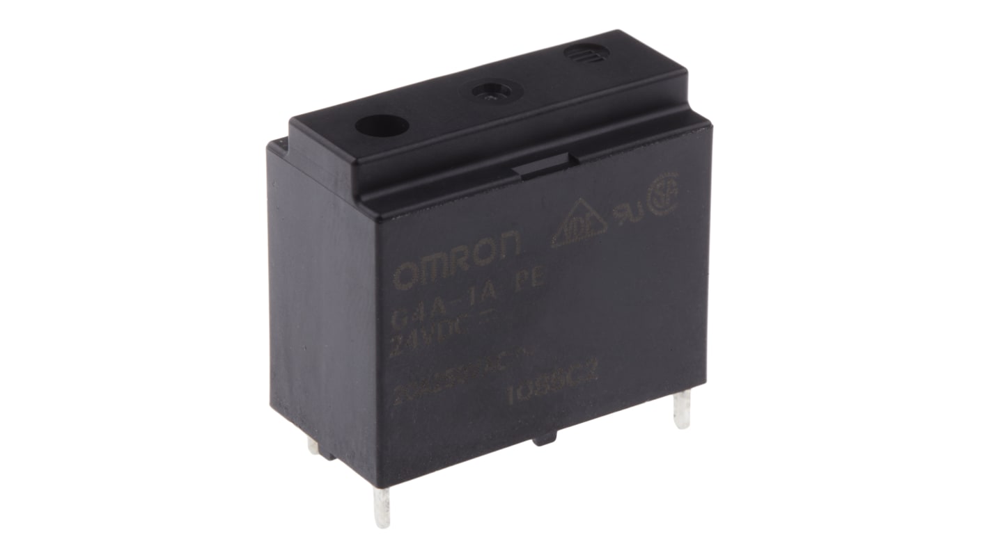 Omron PCB Mount Power Relay, 24V dc Coil, 20A Switching Current, SPST