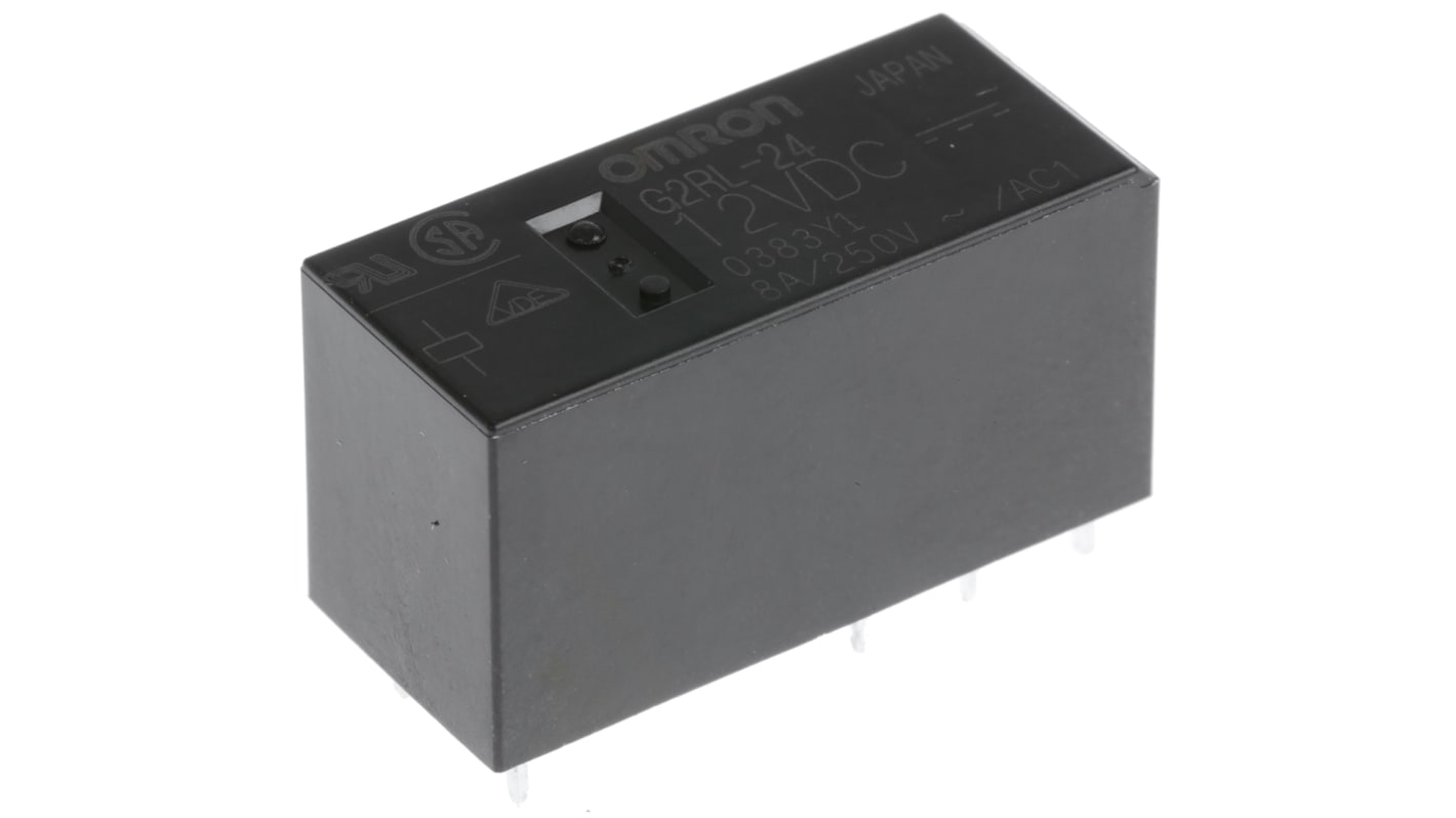 オムロン パワーリレー, 12V dc, 2c接点, 8A, 基板実装