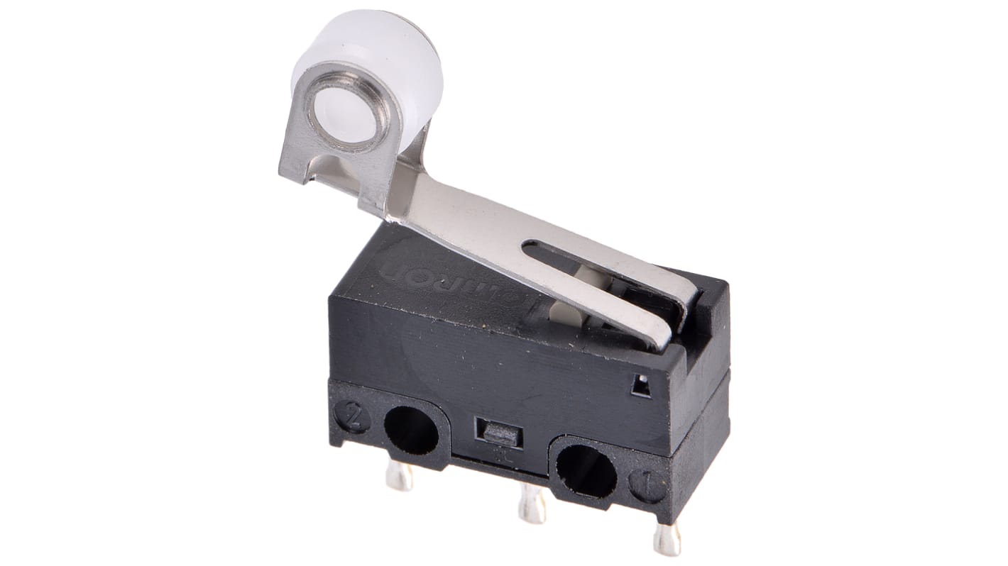 Microrupteur Levier à galet Omron, PCB, SPDT, 1 A