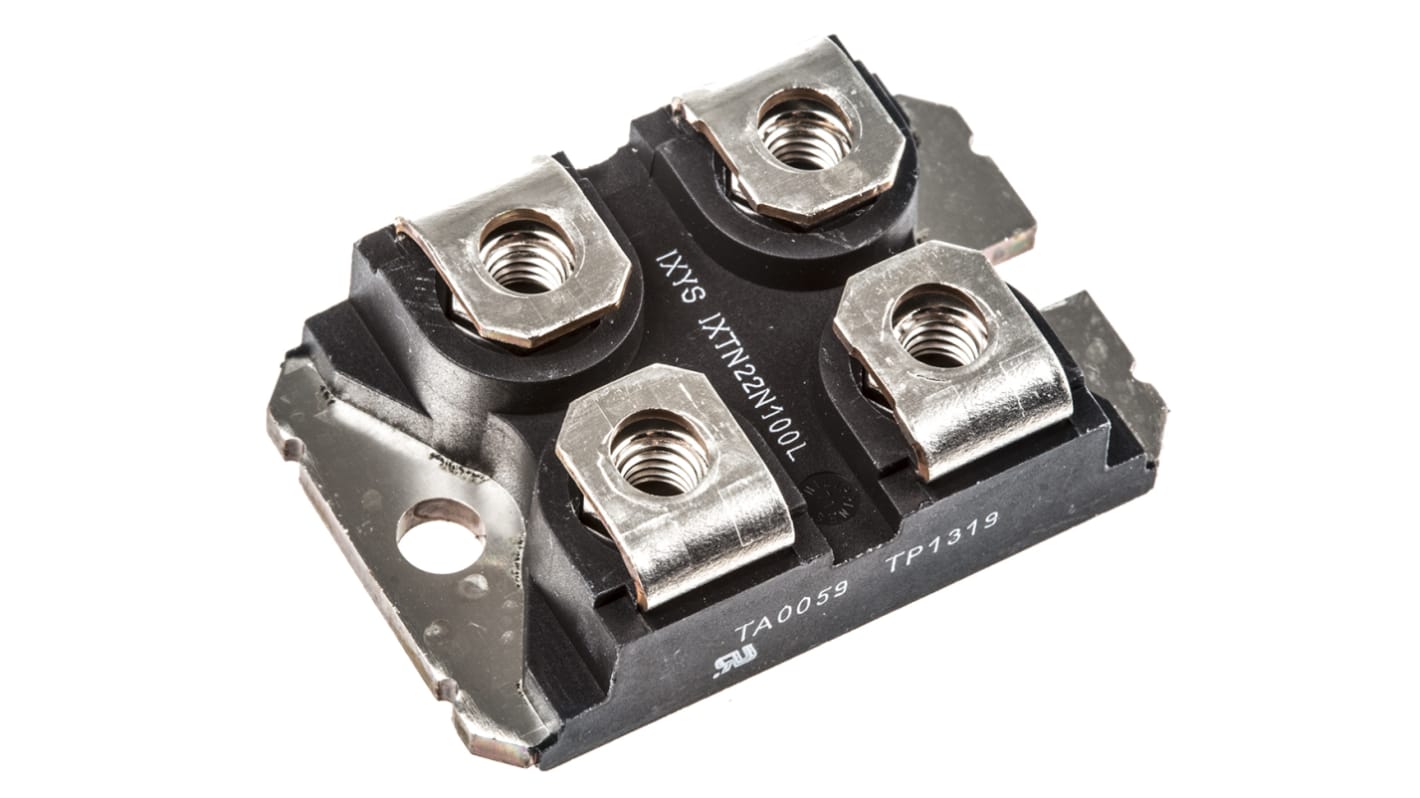 IXYS Linear N-Channel MOSFET, 22 A, 1000 V, 4-Pin SOT-227 IXTN22N100L