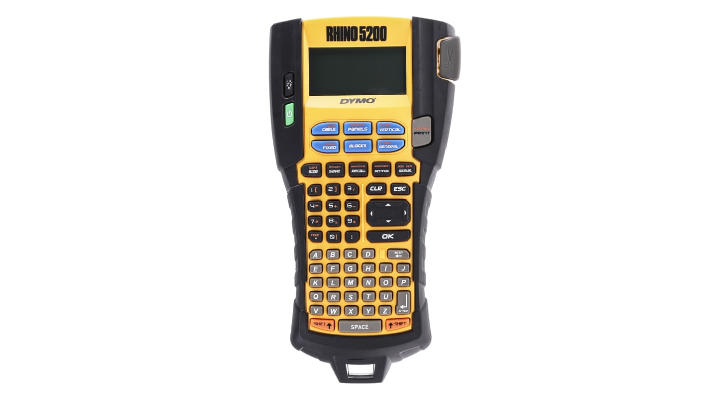 Dymo Rhino 5200 Handheld Label Printer, 19mm Max Label Width, UK Plug
