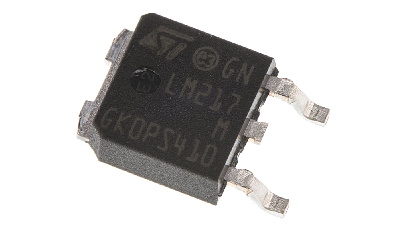 STMicroelectronics 线性稳压芯片, 1.2 → 37 V输出, 200mA最大输出, 单路输出, DPAK, 贴片, 3针