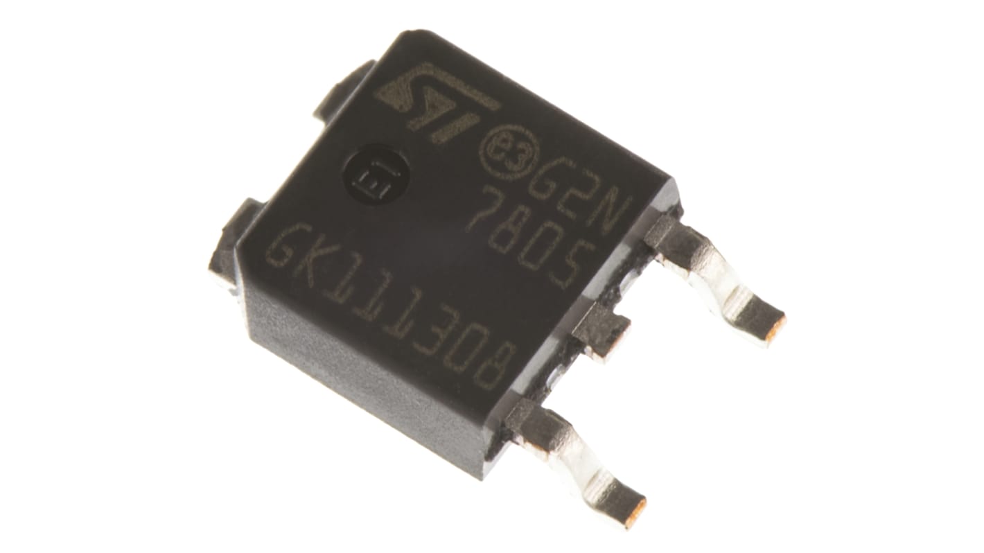 STMicroelectronics L7805CDT-TR, 1 Linear Voltage, Voltage Regulator 1.5A, 5 V 3-Pin, DPAK