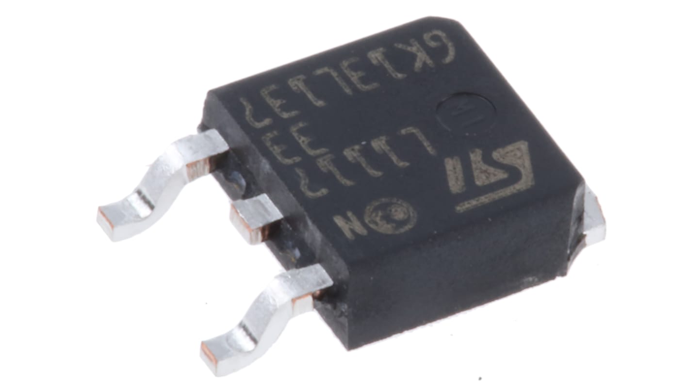 STMicroelectronics LDO稳压芯片, 3.3 V输出, 1.3A最大输出, 单路输出, DPAK, 3针, 贴片安装, 0 °C→+150 °C, ±1%精度