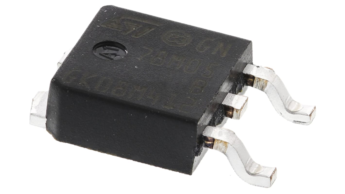 STMicroelectronics 线性稳压芯片, 5 V输出, 500mA最大输出, 单路输出, DPAK, 3针, 贴片安装, -40 °C→+125 °C, ±2%精度