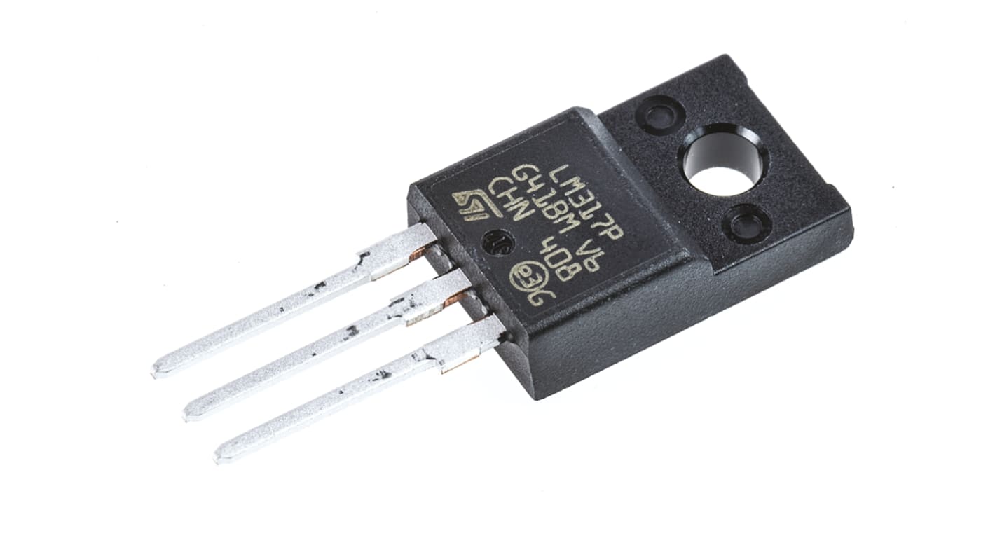 STMicroelectronics LM317P, 1 Linear Voltage, Voltage Regulator 1.5A, 1.2 → 37 V 3-Pin, TO-220FP