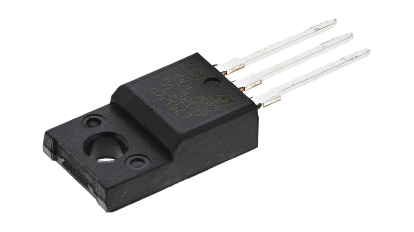 STMicroelectronics 线性稳压芯片, -12 V输出, 1.5A最大输出, 单路输出, TO-220FP, 3针, 通孔安装, 0 °C→+150 °C