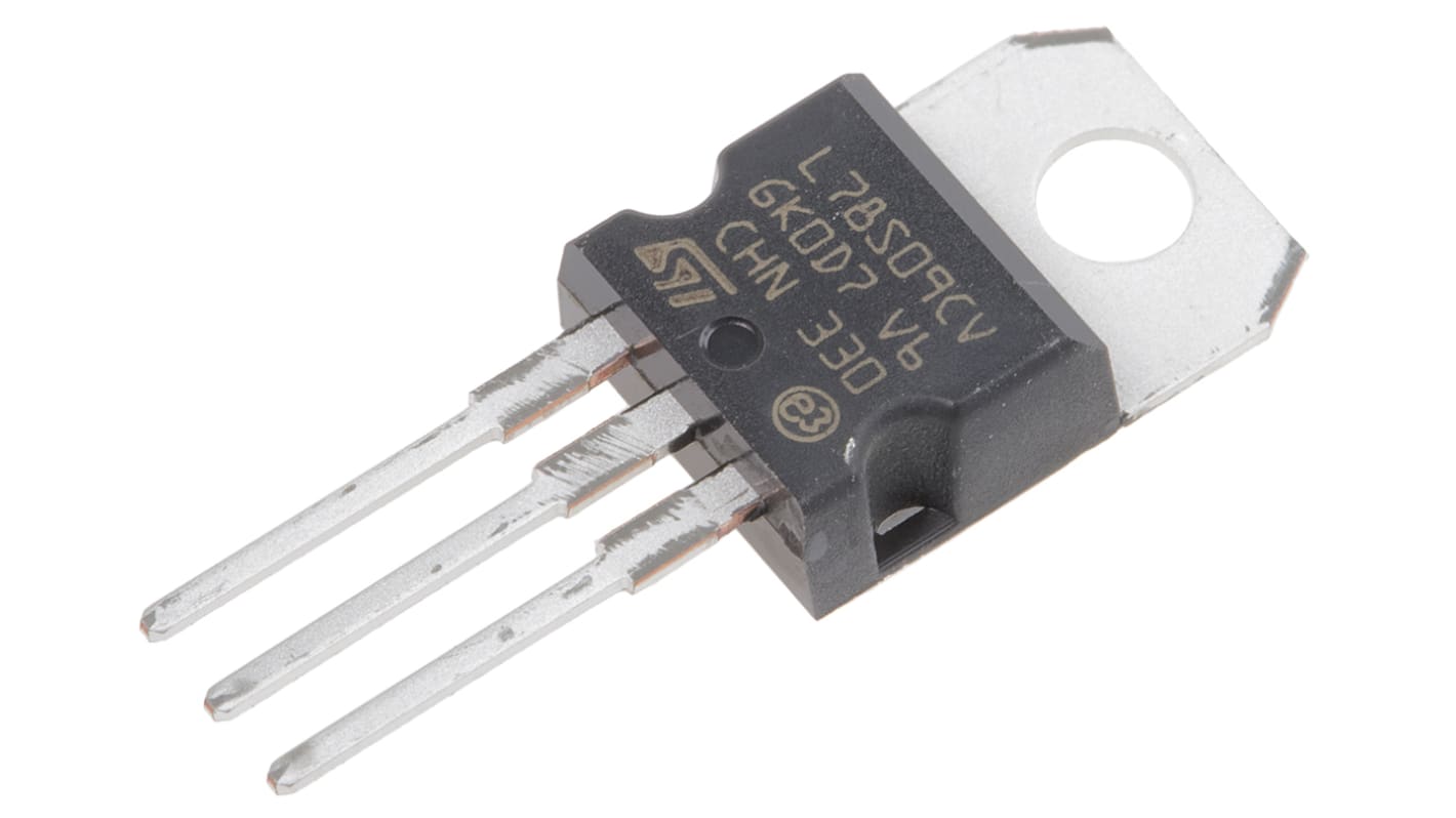 STMicroelectronics 线性稳压芯片, 9 V输出, 2A最大输出, 单路输出, TO-220, 3针, 通孔安装, 0 °C→+150 °C