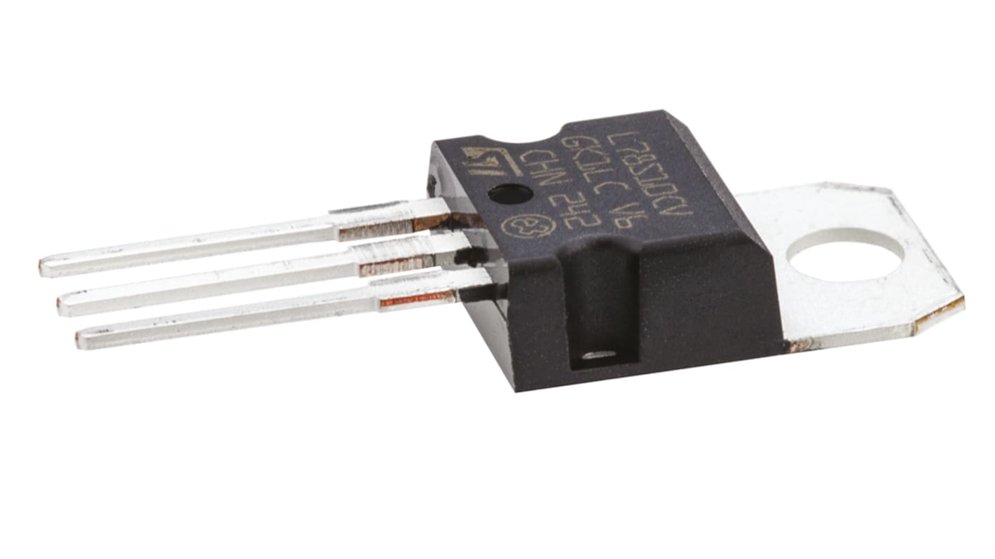 STMicroelectronics 线性稳压芯片, 10 V输出, 2A最大输出, 单路输出, TO-220, 通孔, 3针