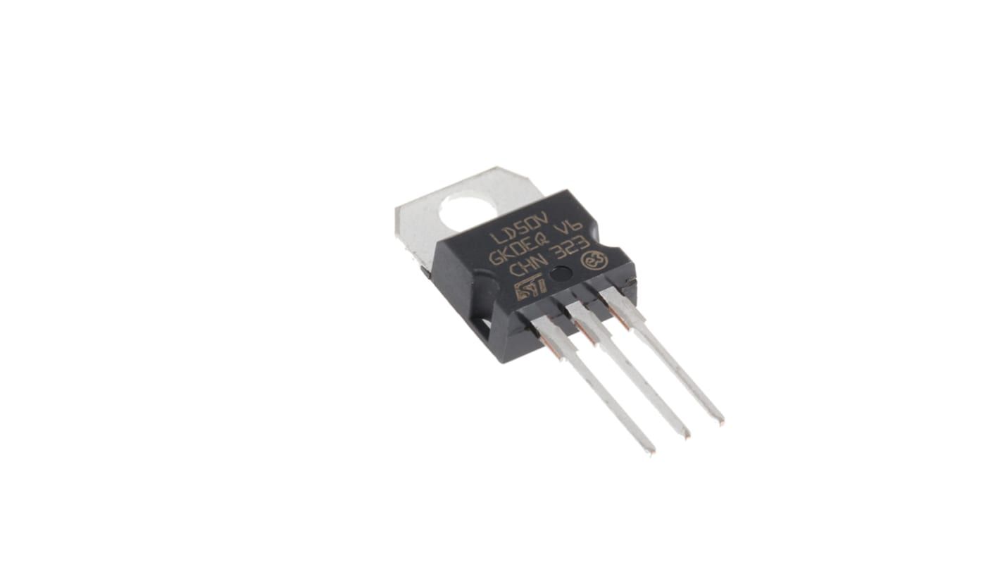 STMicroelectronics LD1117V50, 1 Low Dropout Voltage, Voltage Regulator 1.3A, 5 V 3-Pin, TO-220