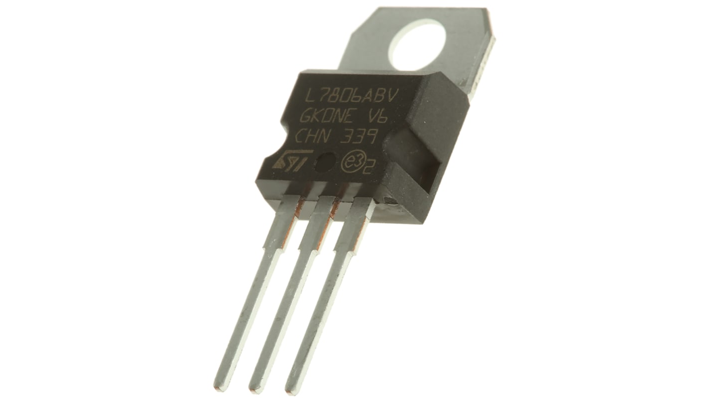 STMicroelectronics L7806ABV, 1 Linear Voltage, Voltage Regulator 1A, 6 V 3-Pin, TO-220