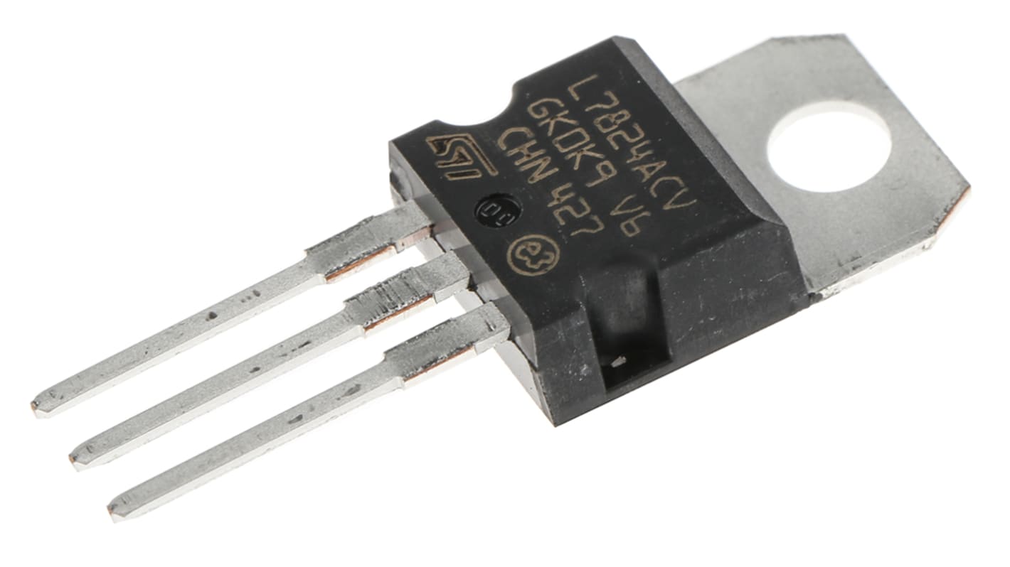 STMicroelectronics L7824ACV, 1 Linear Voltage, Voltage Regulator 1A, 24 V 3-Pin, TO-220