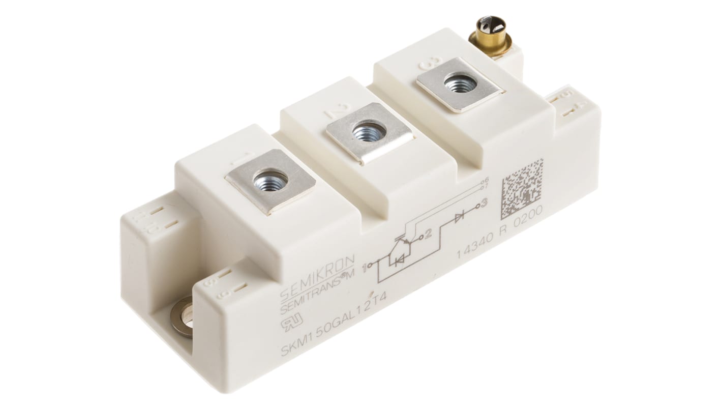 Semikron IGBT-Modul / 232 A ±20V max., 1200 V, 5-Pin SEMITRANS2 N-Kanal