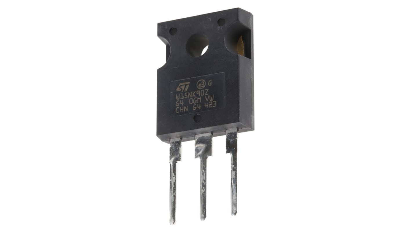 STMicroelectronics MDmesh, SuperMESH N-Channel MOSFET, 15 A, 900 V, 3-Pin TO-247 STW15NK90Z