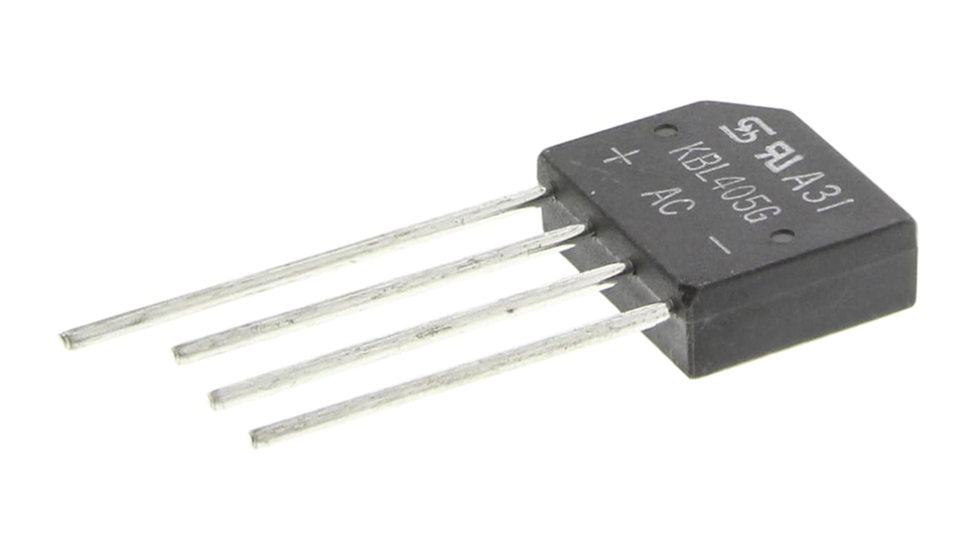 Taiwan Semiconductor 整流用 ブリッジダイオード 単相 4A, 600V Taiwan Semiconductor 整流用 ブリッジダイオード 単相 4A, 600V