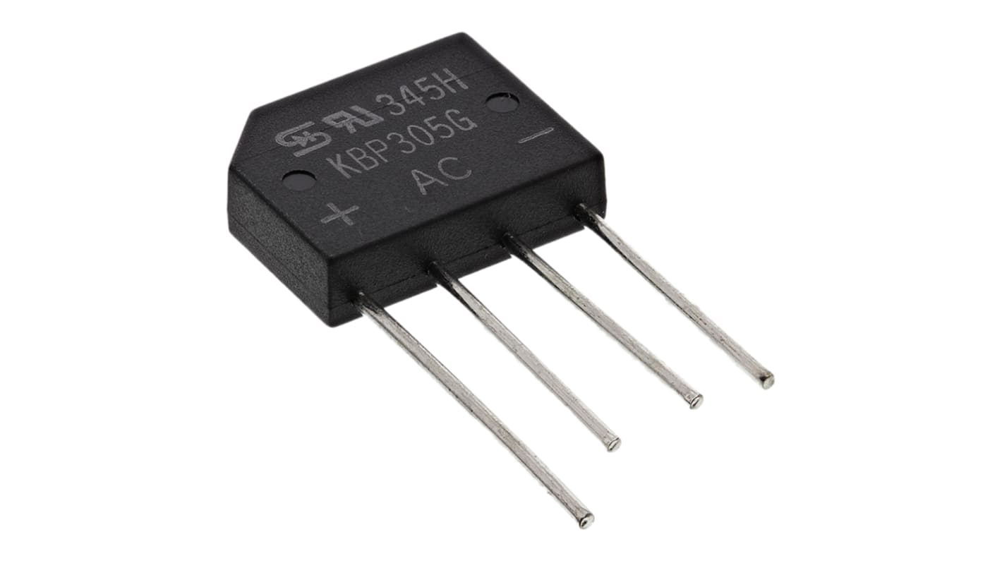 Taiwan Semiconductor Bridge Rectifier, 3A, 600V, 4-Pin