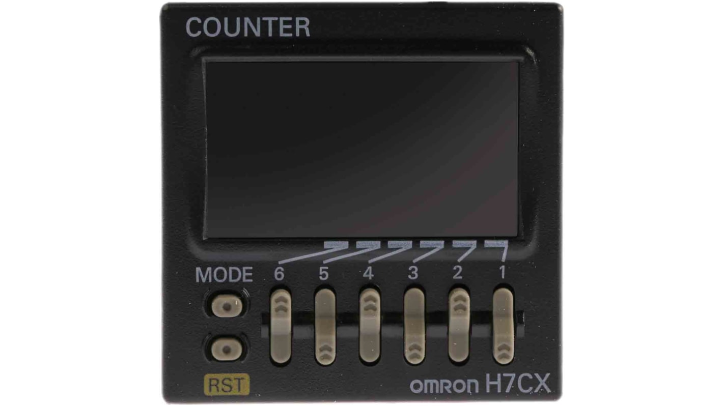 Rs-Online Contatore Omron Secondi 5kHz display LCD 6 cifre 12 → 24 V c.c. 24 V c.a