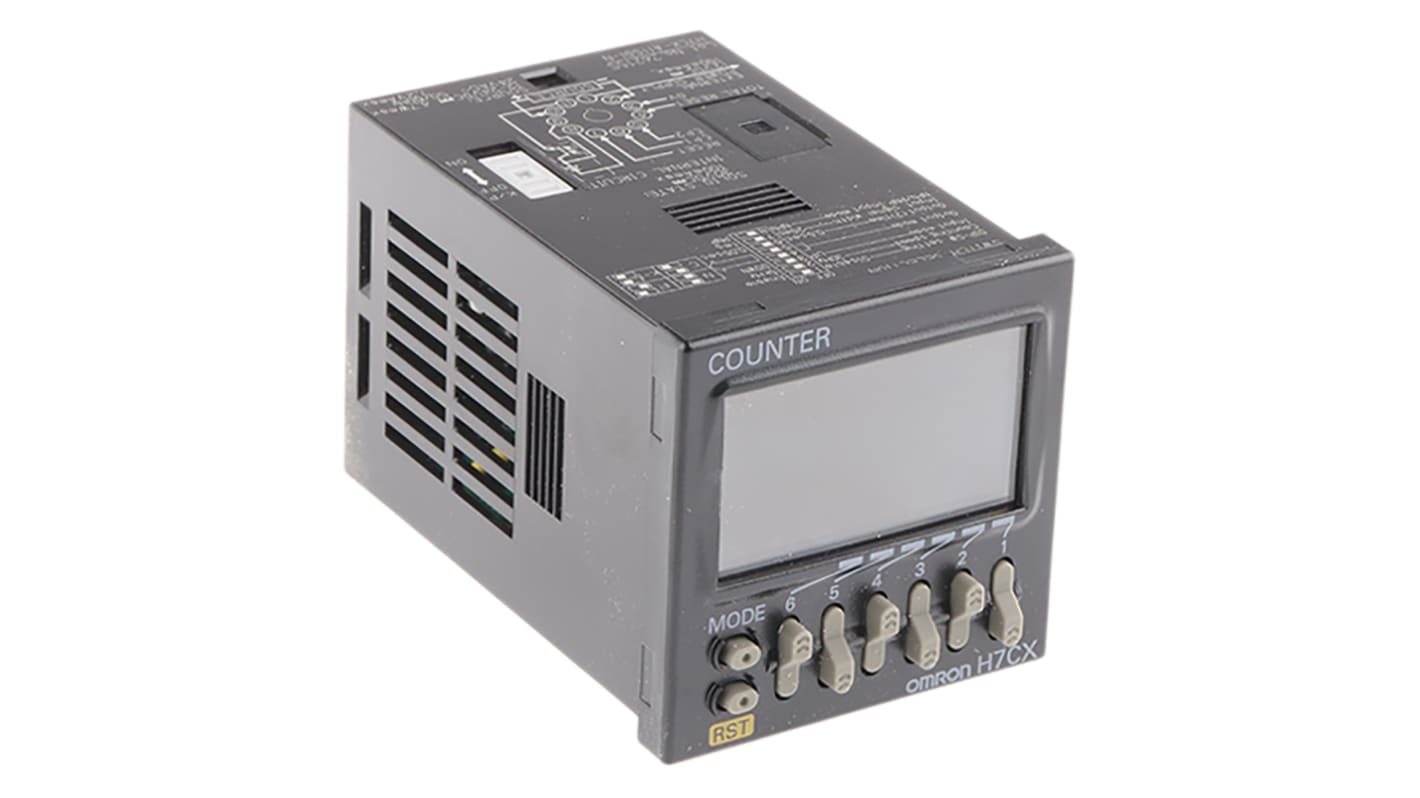 Omron H7CX Counter, 6 Digit, 5kHz, 24 V ac, 12 → 24 V dc