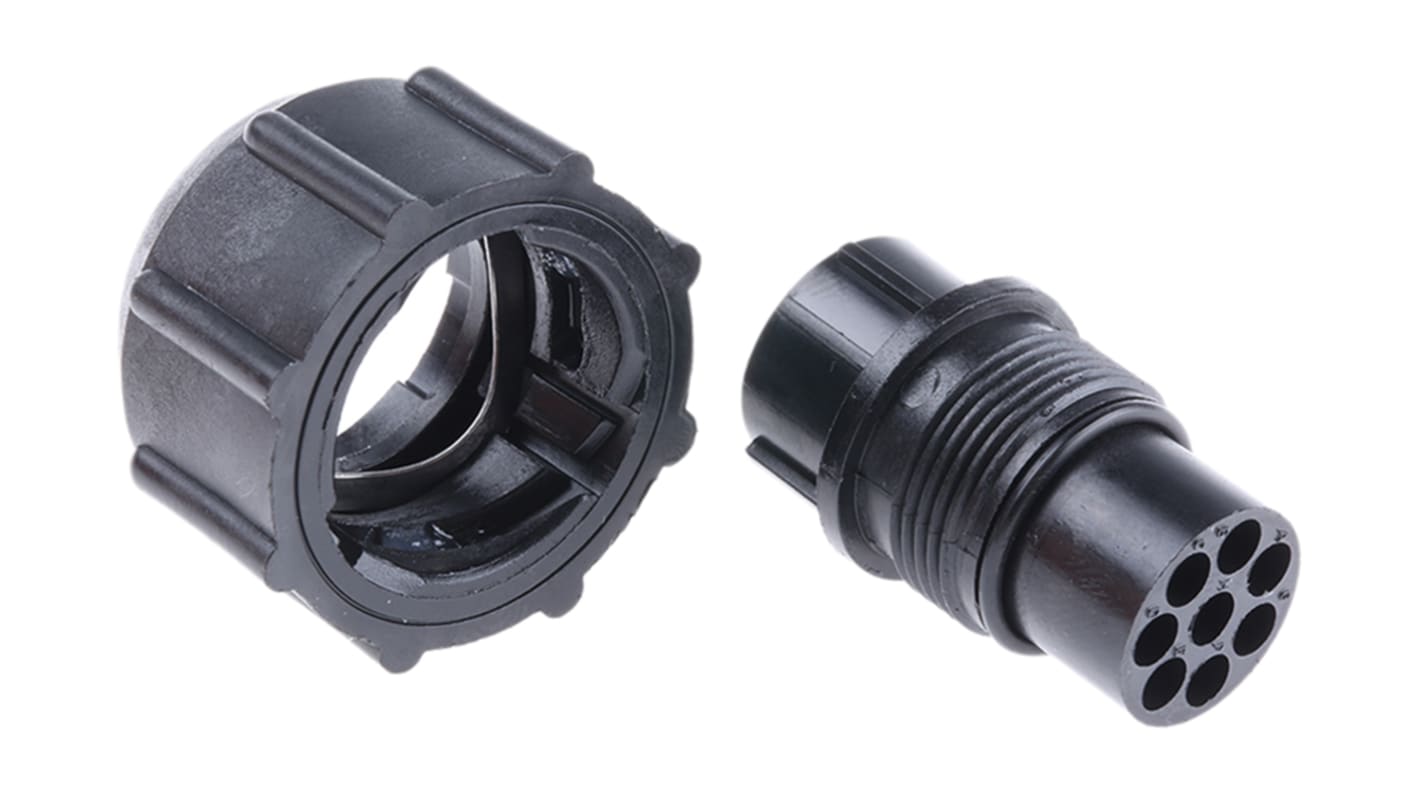 Souriau Sunbank by Eaton, UTP 8 Way Cable Mount MIL Spec Circular Connector Plug, Pin Contacts,Shell Size 12, Bayonet