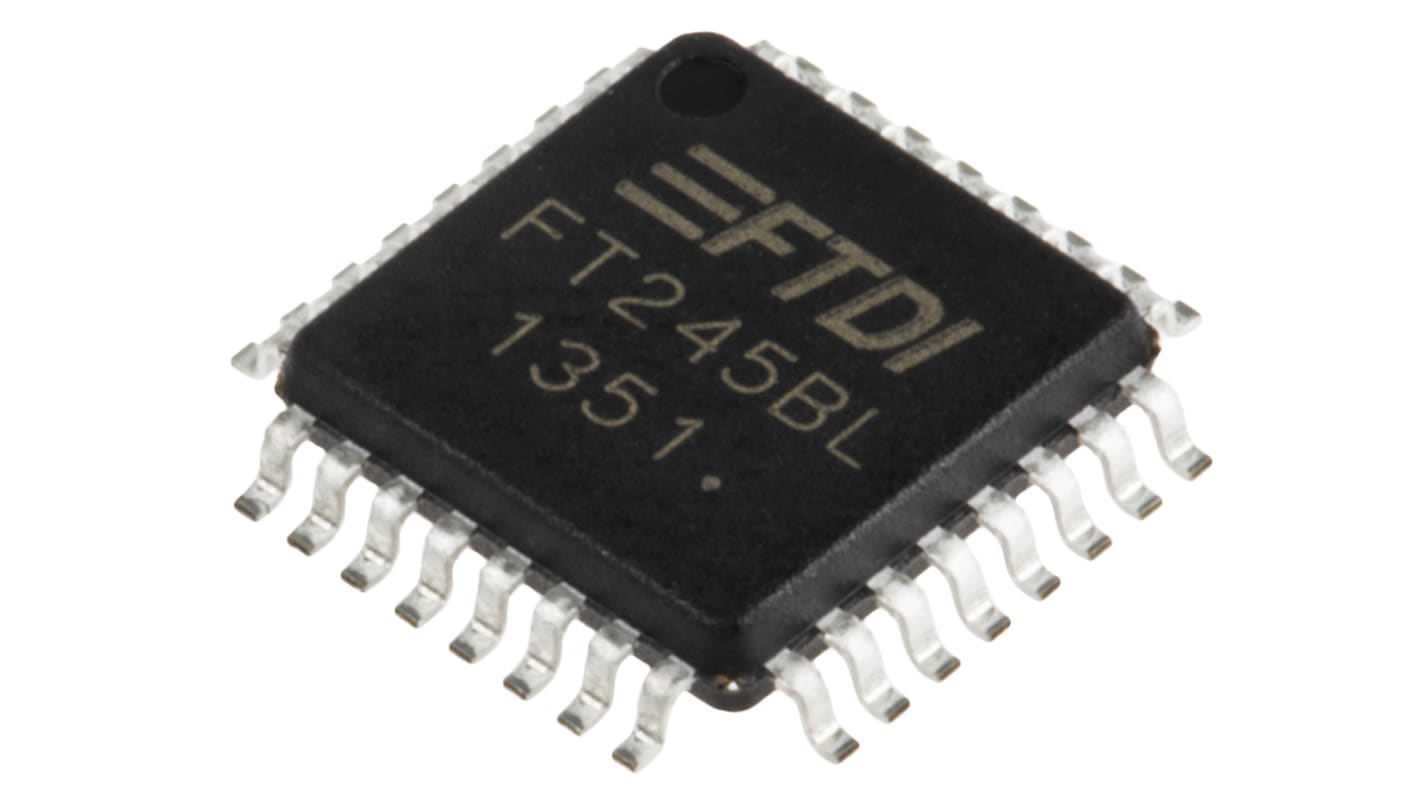 Pamięć FIFO FT245BL-REEL, LQFP 32-pinowy, Od 3 V do 5,25 V, FTDI Chip