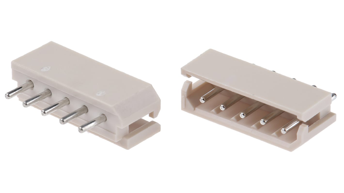Molex ストレート 基板接続用ピンヘッダ 5極 2.5mm 1列, スルーホール実装