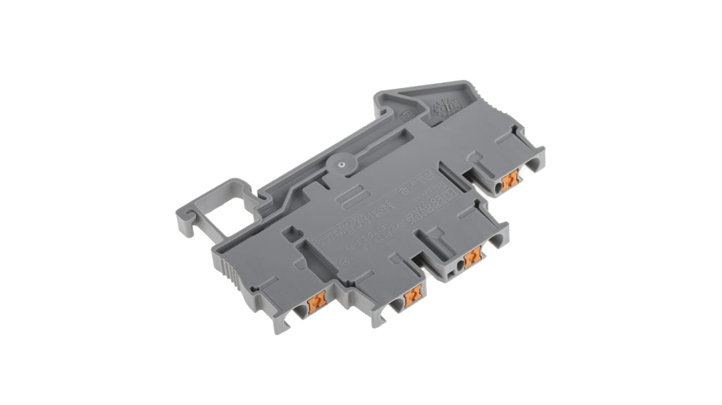 Phoenix Contact 3210567 PTTB 2.5 Series Grey, 0.14 → 4mm², Double-Level, Push In Termination, ATEX