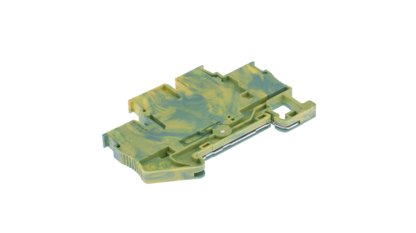 Phoenix Contact 3210596 PTTB 2.5-PE Series Green/Yellow, 0.14 → 4mm², Double-Level, Push In Termination, ATEX
