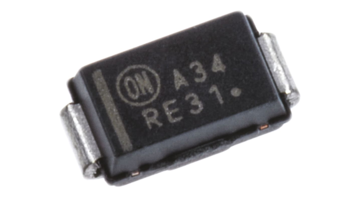 Diodo onsemi, Montaggio superficiale, 3A, 40V, DO-214AC (SMA), Raddrizzatore Schottky