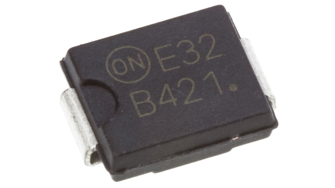 Diodo onsemi, Montaggio superficiale, 4A, 200V, DO-214AB (SMC), Raddrizzatore Schottky