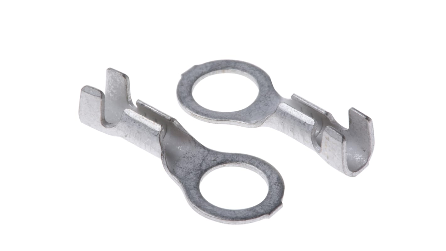 JST, LRB Uninsulated Ring Terminal, M6 Stud Size, 1mm² to 2.5mm² Wire Size