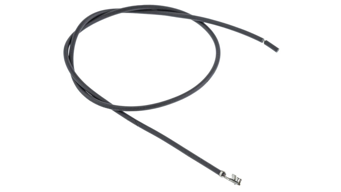 JST SXA to Unterminated Crimped Wire, 300mm, 0.34mm², Black