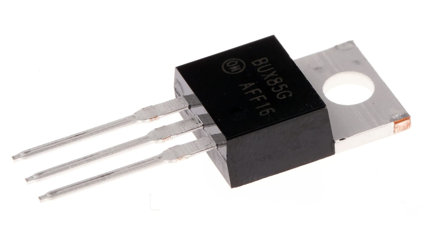 onsemi NPN三极管, TO-220AB, IC 2 A, VCEO 450 V, 4 MHz, 通孔安装