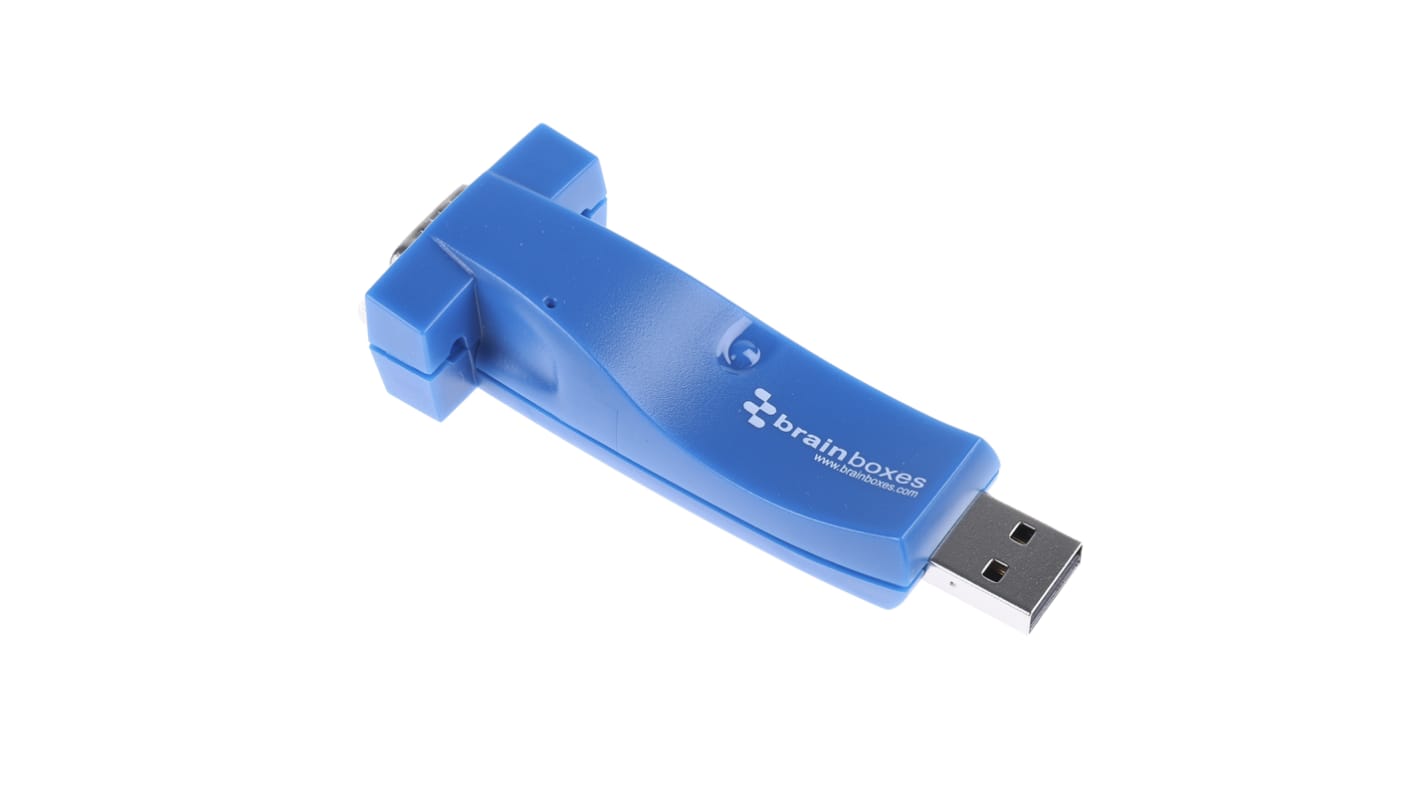 Brainboxes Schnittstellenkonverter, USB A, DB-9, Buchse, Stecker