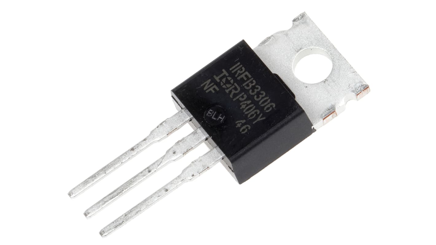 MOSFET Infineon IRFB3306PBF, VDSS 60 V, ID 160 A, TO-220AB de 3 pines, , config. Simple