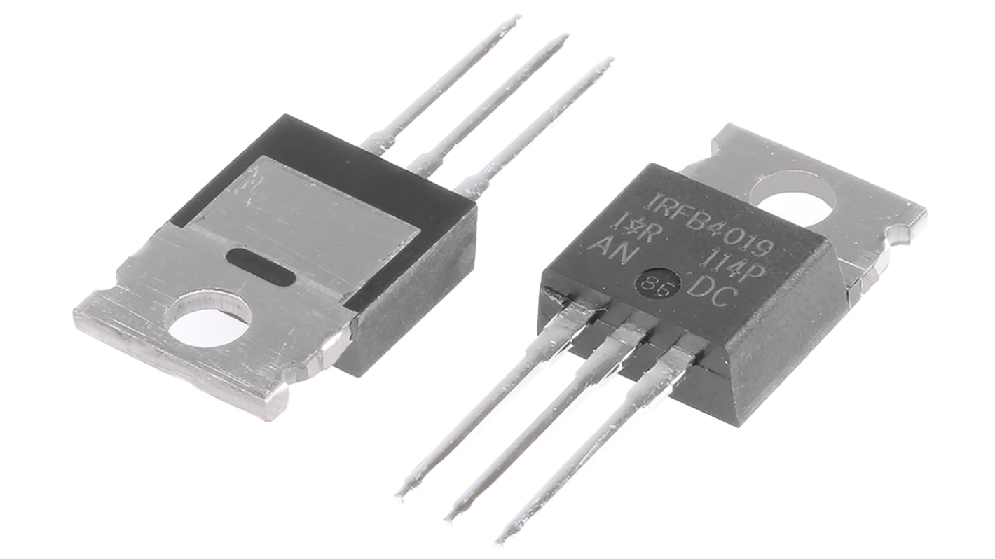 MOSFET Infineon IRFB4019PBF, VDSS 150 V, ID 17 A, TO-220AB de 3 pines, config. Simple