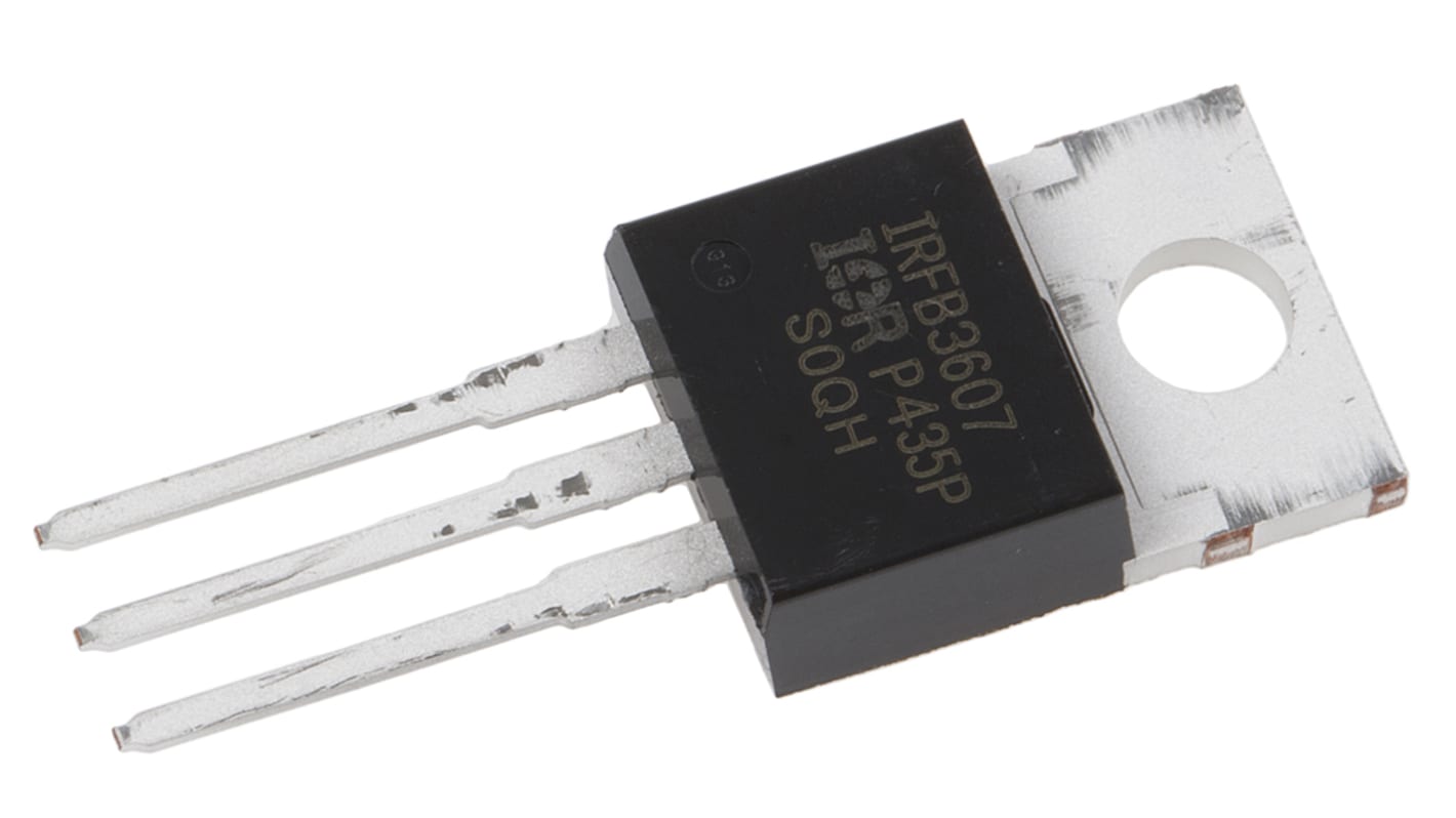 Infineon HEXFET IRFB3607PBF N-Kanal, THT MOSFET 75 V / 80 A 140 W, 3-Pin TO-220AB