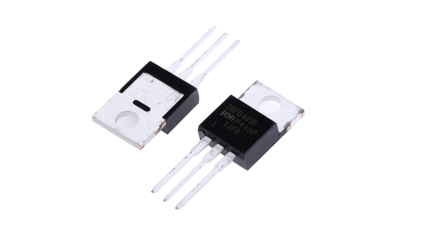 N-Channel MOSFET, 18 A, 200 V, 3-Pin TO-220AB Infineon IRFB4020PBF