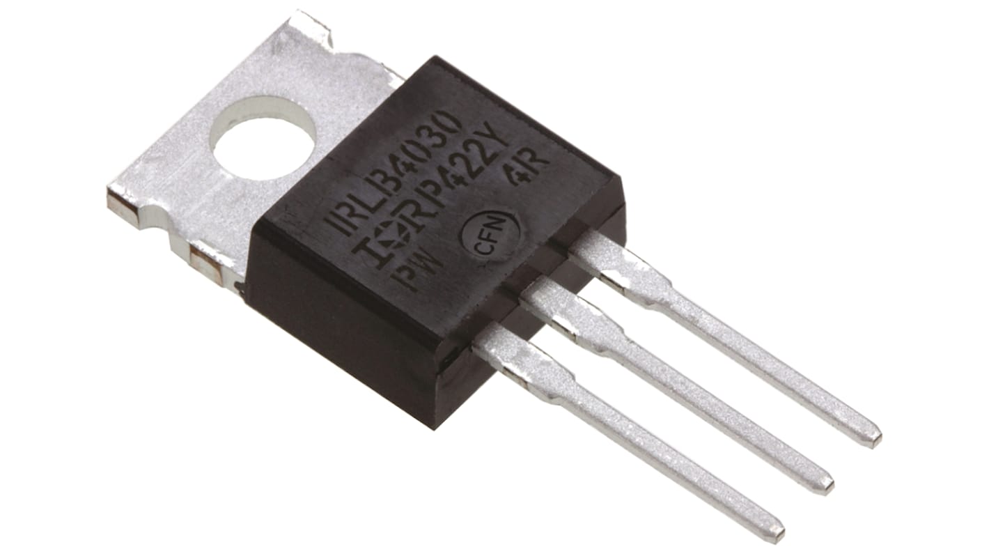 Infineon HEXFET N-Channel MOSFET, 180 A, 100 V, 3-Pin TO-220AB IRLB4030PBF