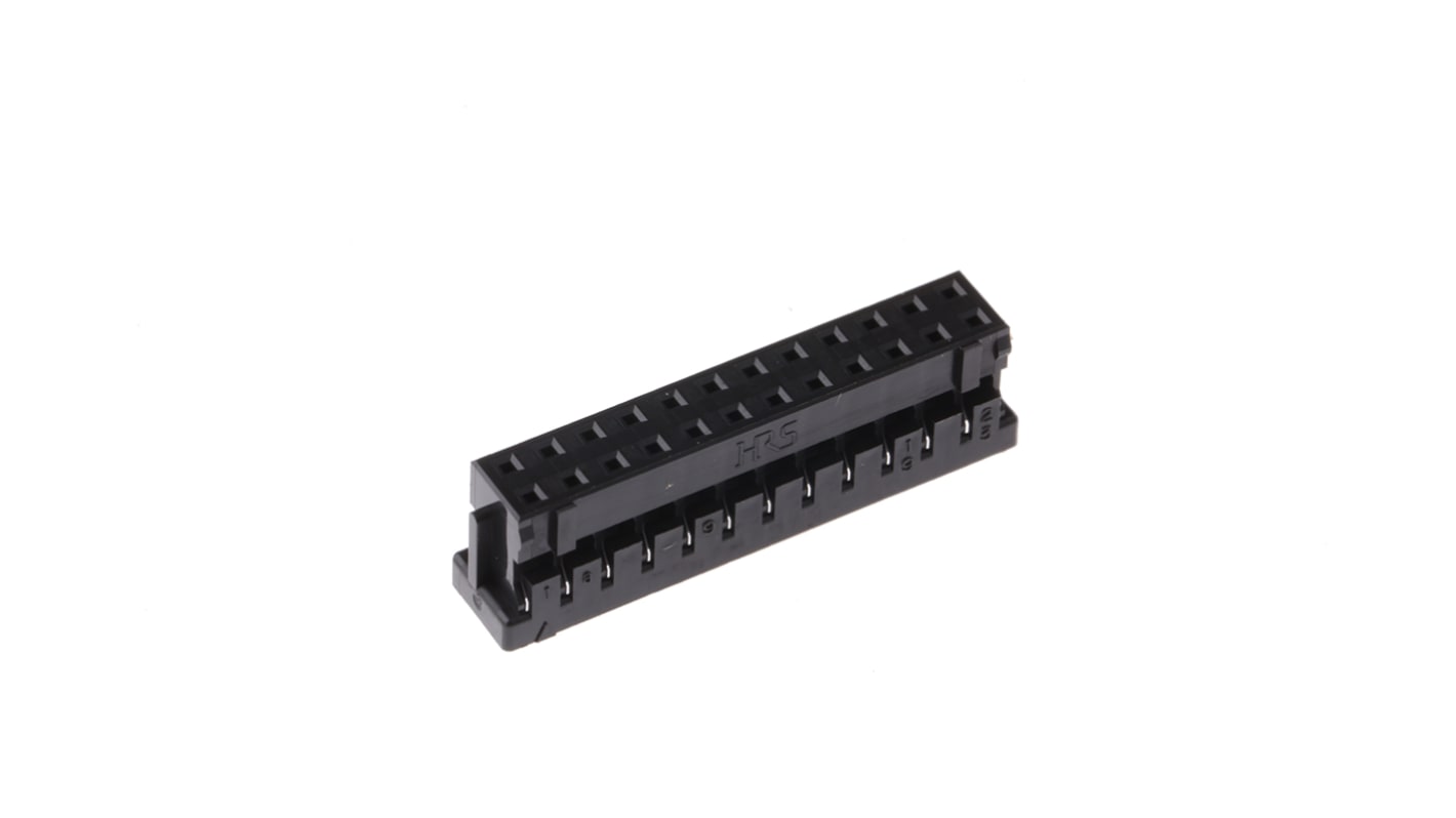 Hirose, DF11 Female Connector Housing, 2mm Pitch, 24 Way, 2 Row