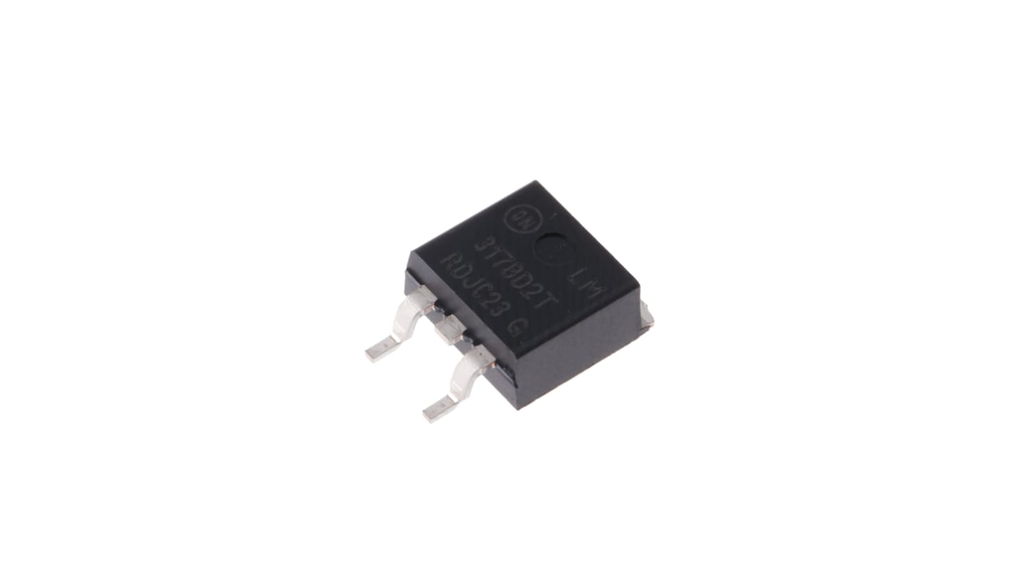 onsemi 线性稳压芯片, 1.2 → 37 V输出, 1.5A最大输出, 单路输出, D2PAK, 贴片, 3针