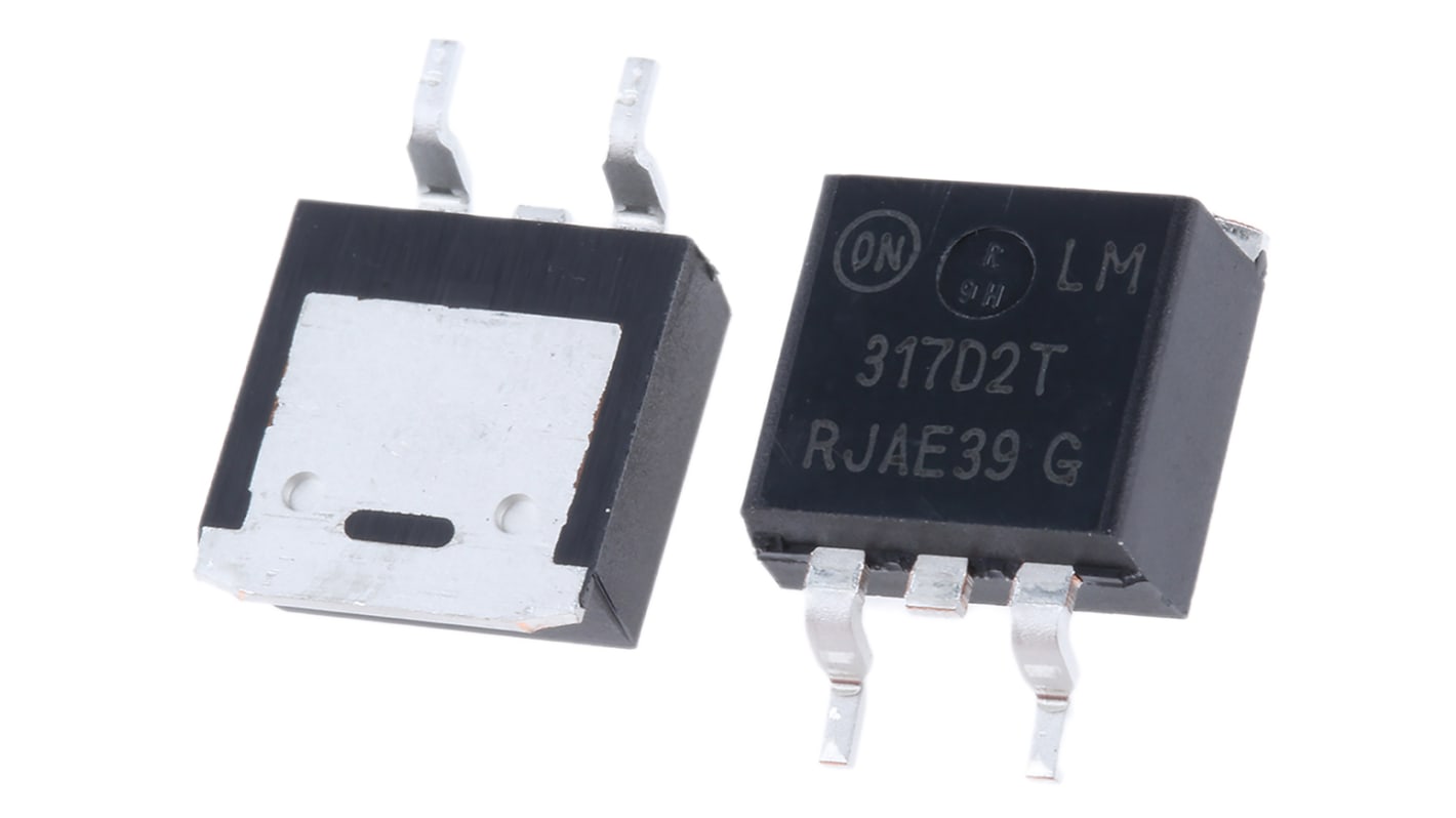 onsemi LM317D2TR4G, 1 Linear Voltage, Voltage Regulator 1.5A, 1.2 → 37 V 3-Pin, D2PAK