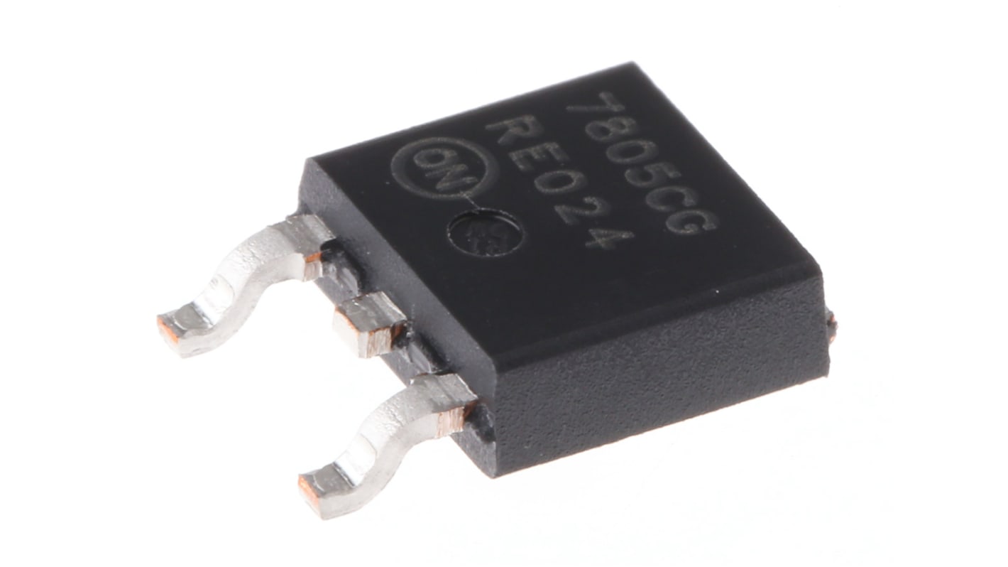 onsemi MC7805CDTRKG, 1 Linear Voltage, Voltage Regulator 2.2A, 5 V 3-Pin, DPAK