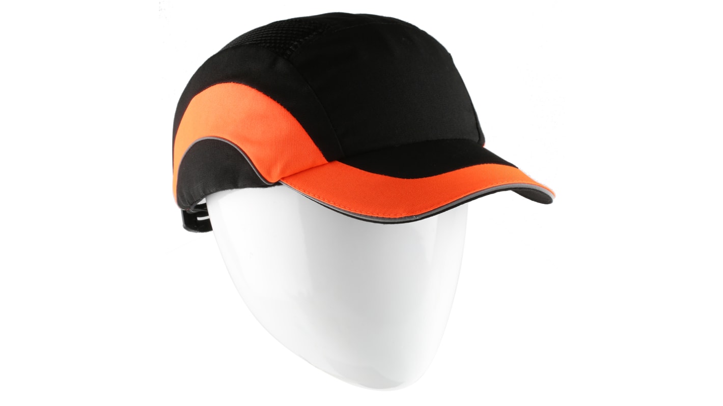 Gorra de seguridad JSP de color Negro, talla 52 - 65cm