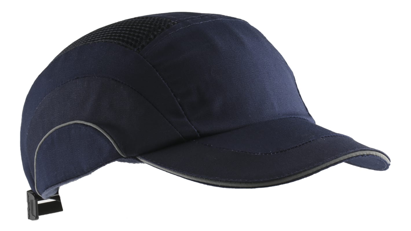 JSP Dark Blue Standard Peak Safety Cap, HDPE Protective Material