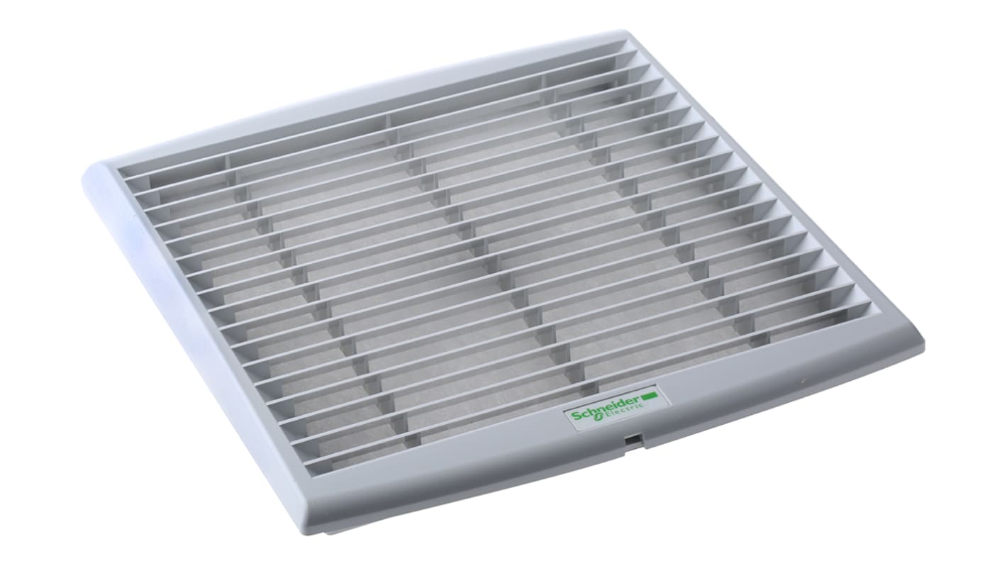 Schneider Electric Grey Injected Thermoplastic (ASA PC) Grille, Parallel Slat, 268 x 248mm